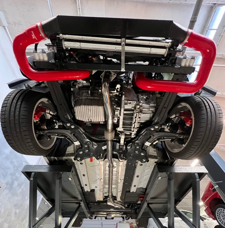 Kompletter Auspuff 63,5 mm Abarth 500/595/695 alle Versionen - Carbon-Endstücke