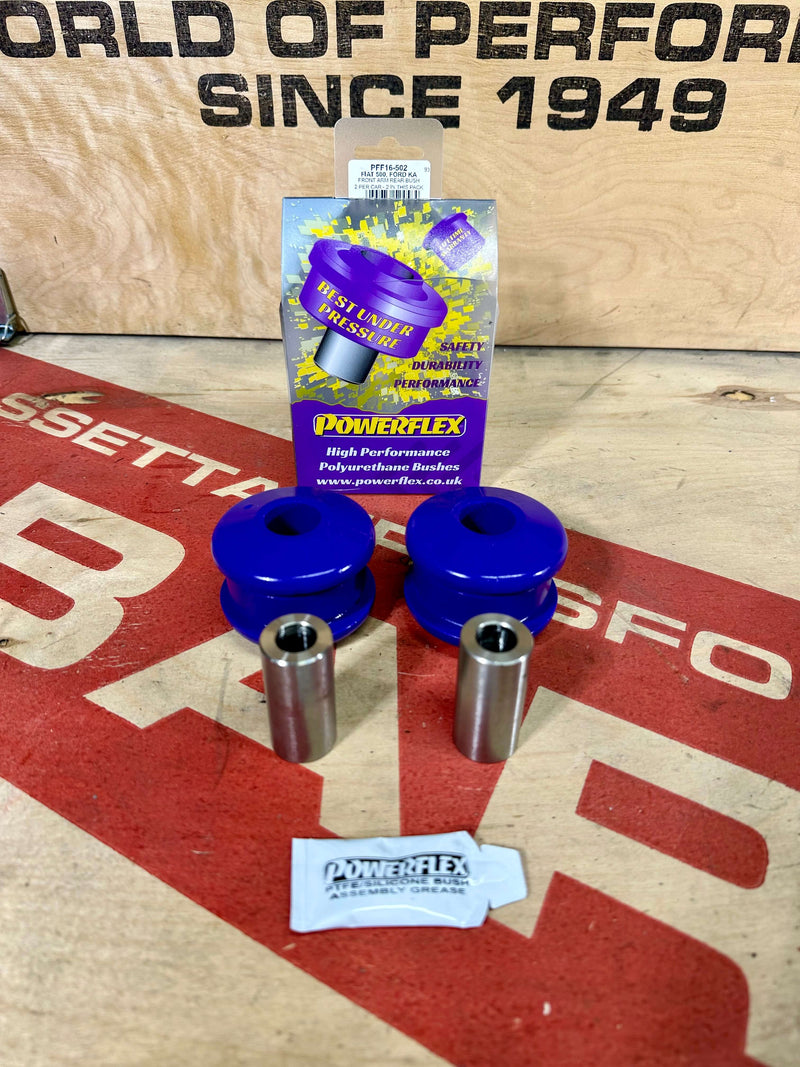 500 abarth Powerflex front arm rear bush kit PFF16-502