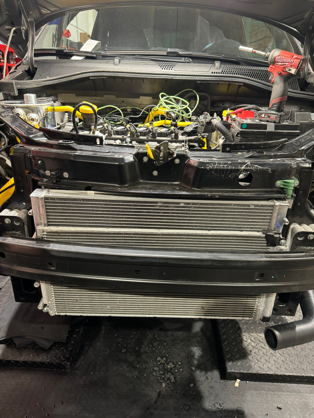 Größerer Wasserkühler aus Aluminium 500 Abarth alle Versionen
