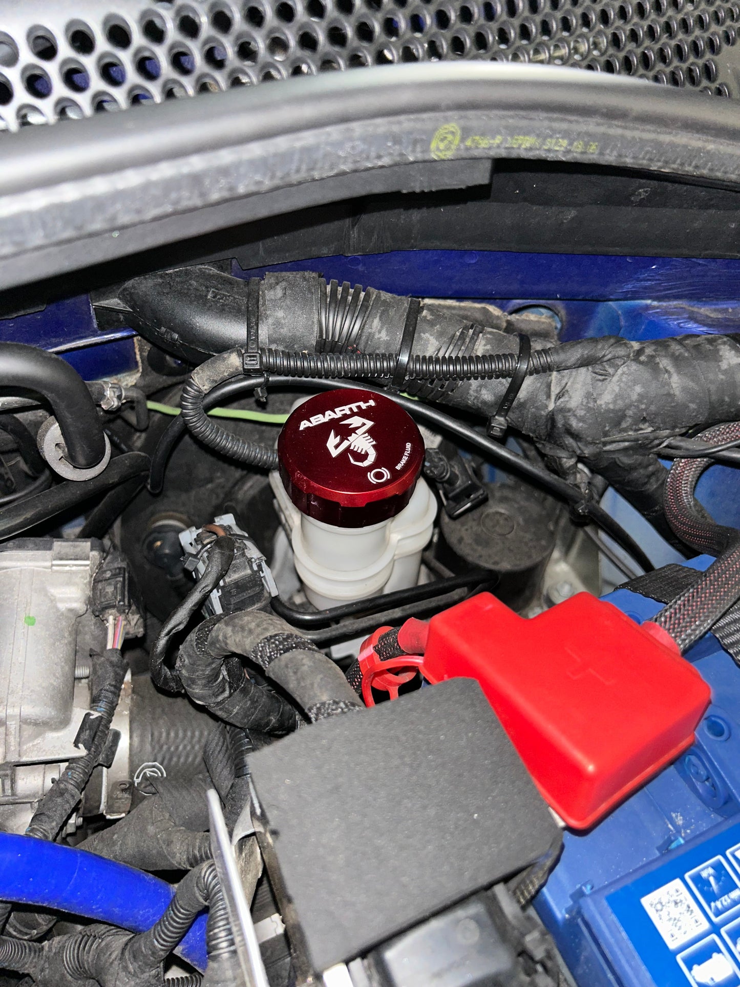 Aluminium-Motorraumkappen Fiat 500 Abarth - Punto - Mito - 595 - 695 - In verschiedenen Farben erhältlich