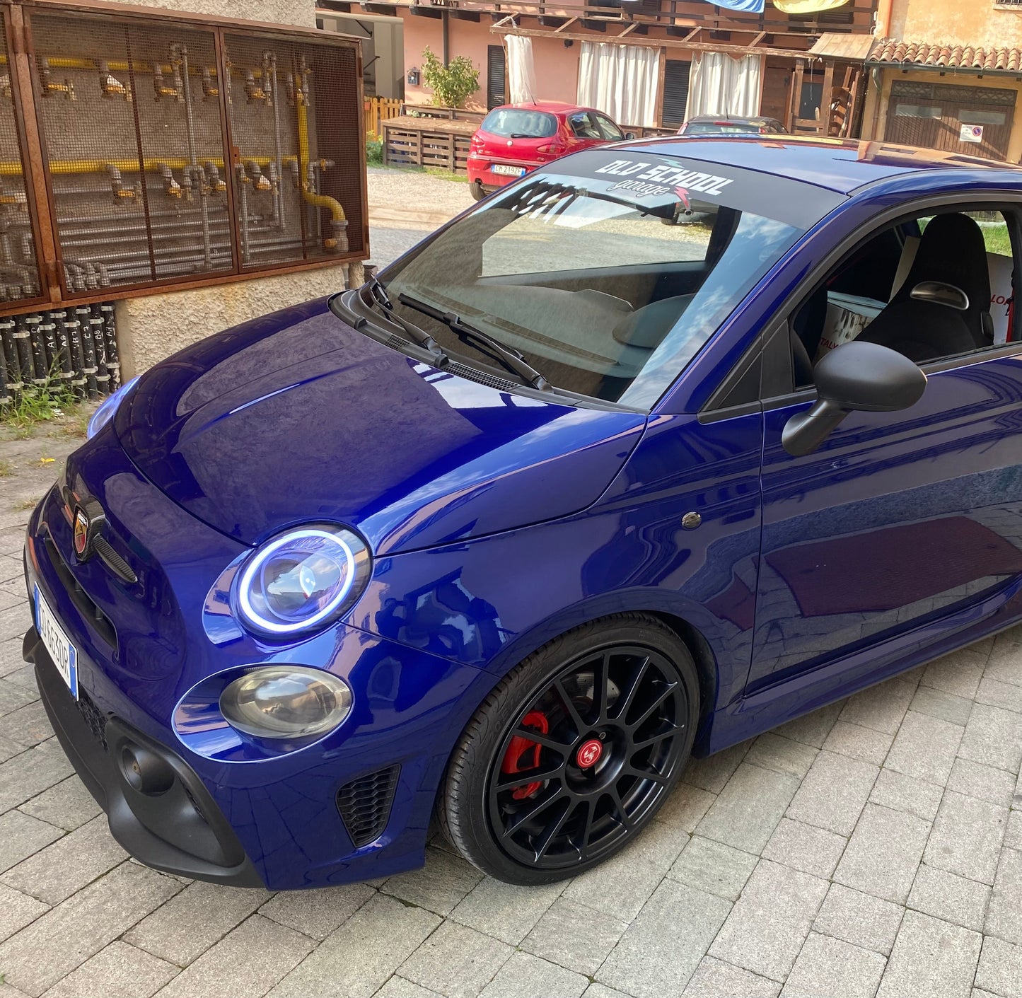 Satz mit 4 ESSESSE Abarth 500 - 595 - 695 Alufelgen - 4x98 - Kanal 7,5 - ET 35