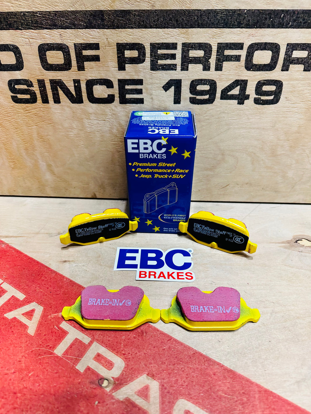 EBC YELLOW REAR BRAKE PADS 500 ABARTH