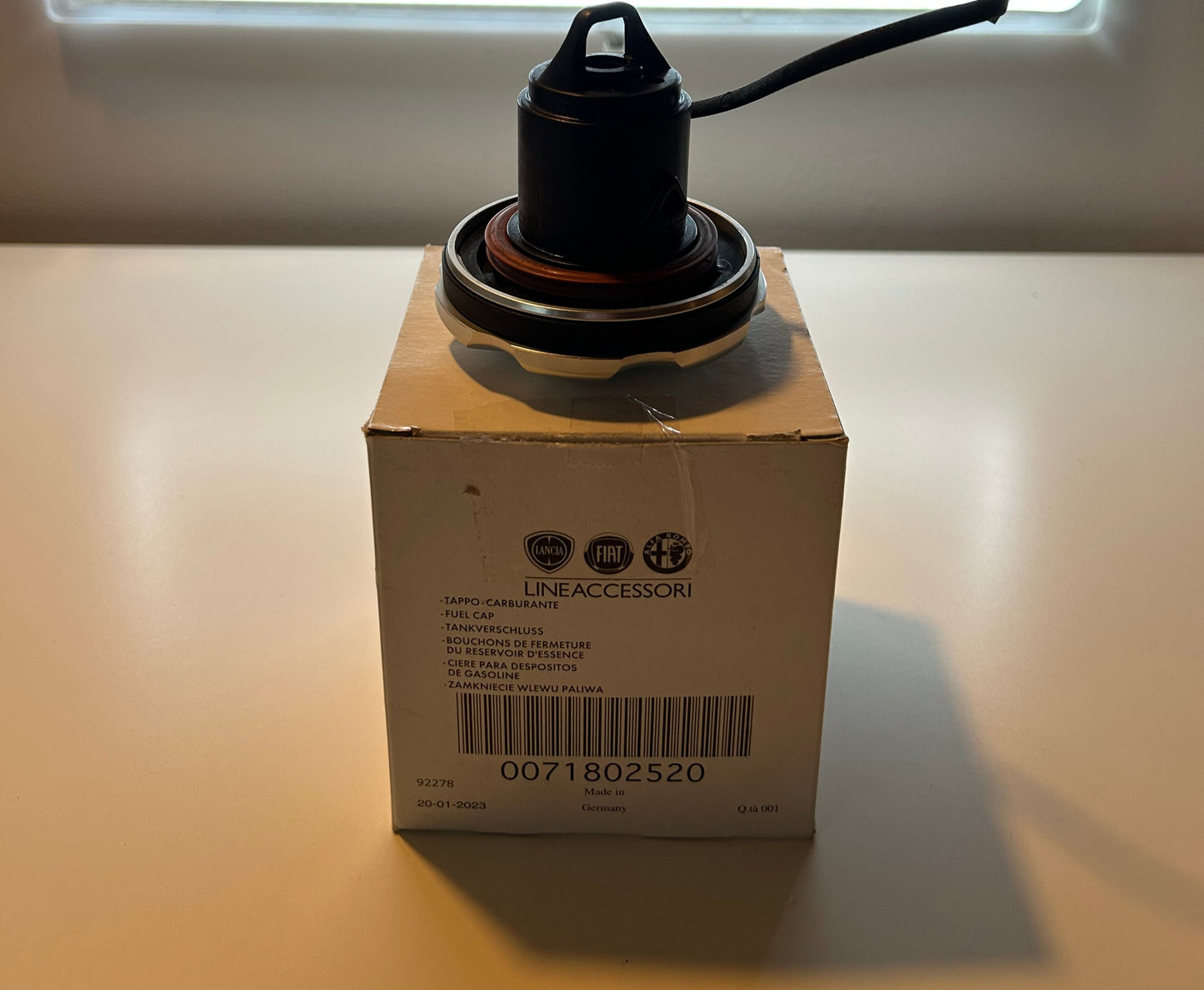 ORIGINAL FIAT Aluminium Tankdeckel für 500 Abarth - 595 - 695 - Fiat 500