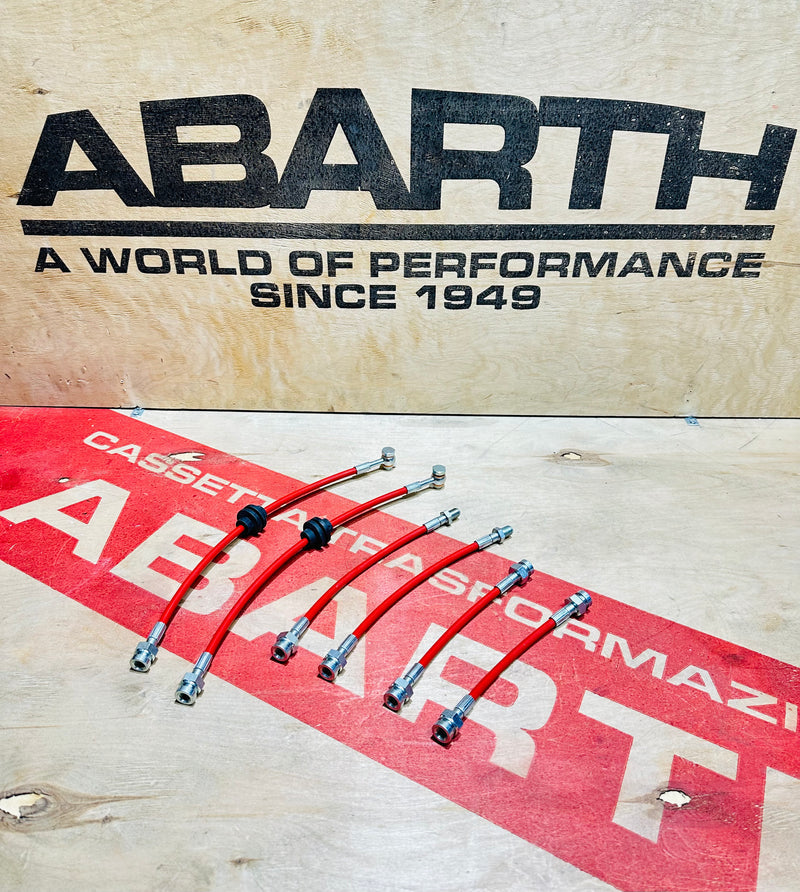 Braided Hose Kit for Abarth 595/695/500 for Brembo Braking System