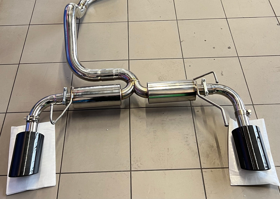 Exhaust Terminal Abarth 500 silenced mini-belly carbon terminals 120mm