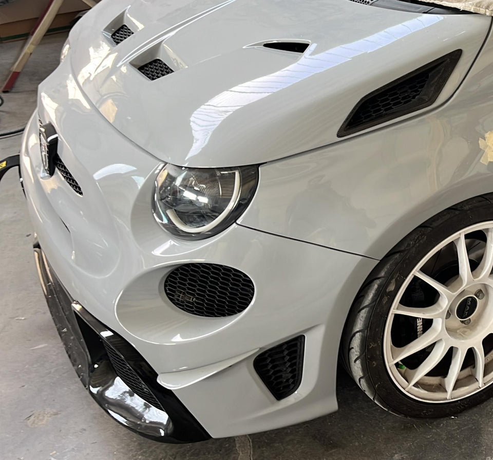Side Canards Pair 595 Abarth Size Small Carbon or Fiberglass