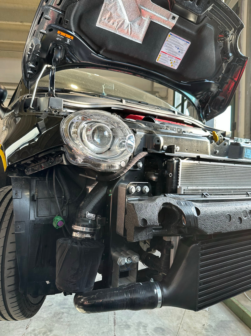 Abarth 500 Complete Kit Direct Intake Low Monza Performance with Windscreen Washer Tank