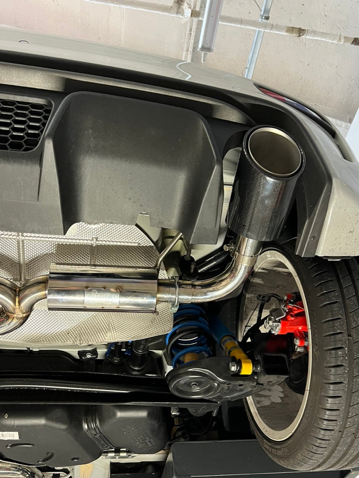 Kompletter Auspuff 63,5 mm Abarth 500/595/695 alle Versionen - Carbon-Endstücke