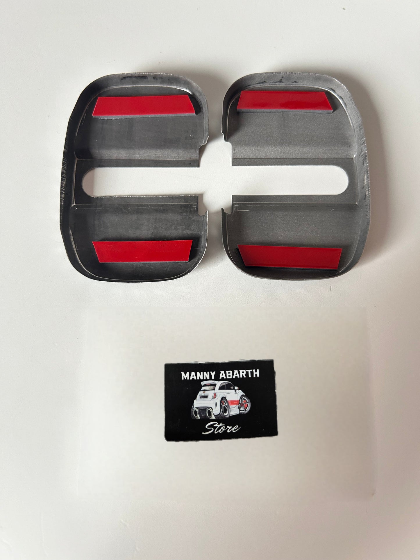 Paar Türschlossabdeckungen in Carbonoptik für Fiat 500 Abarth – 595 – 695 – Fiat 500