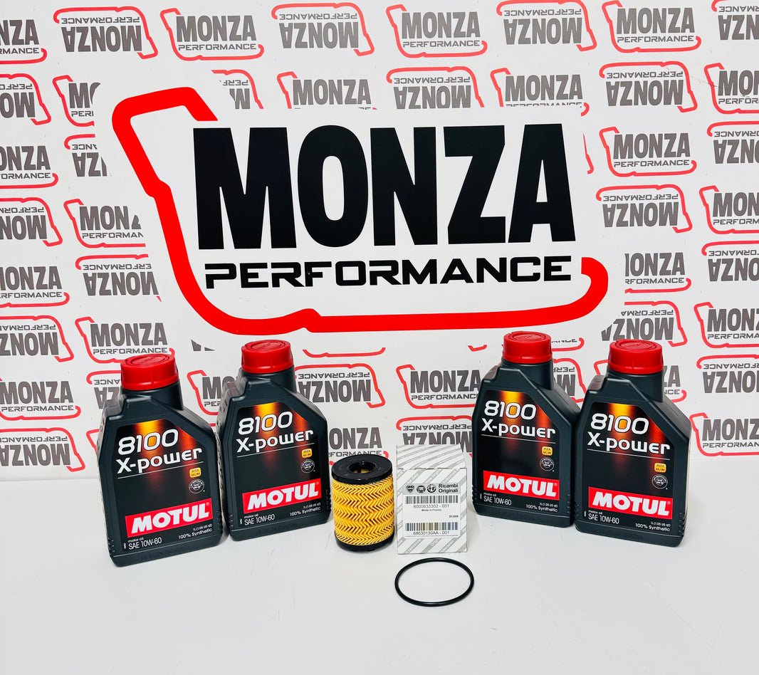Abarth Motul 10w60 engine oil service kit ideal for cars mod 1446 and td04