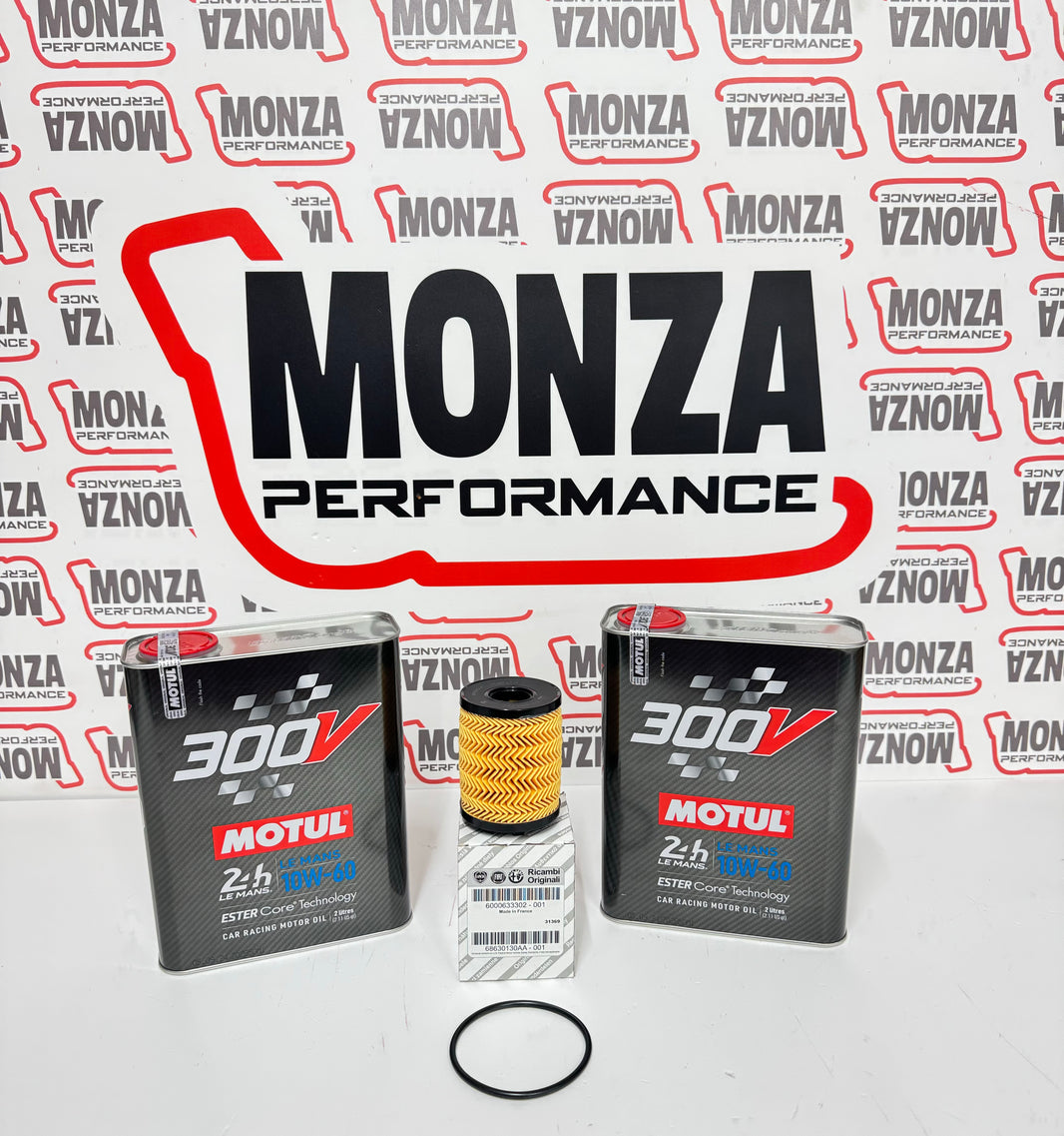 Abarth Motul 300V Le Mans 10W60 Engine Oil Service Kit