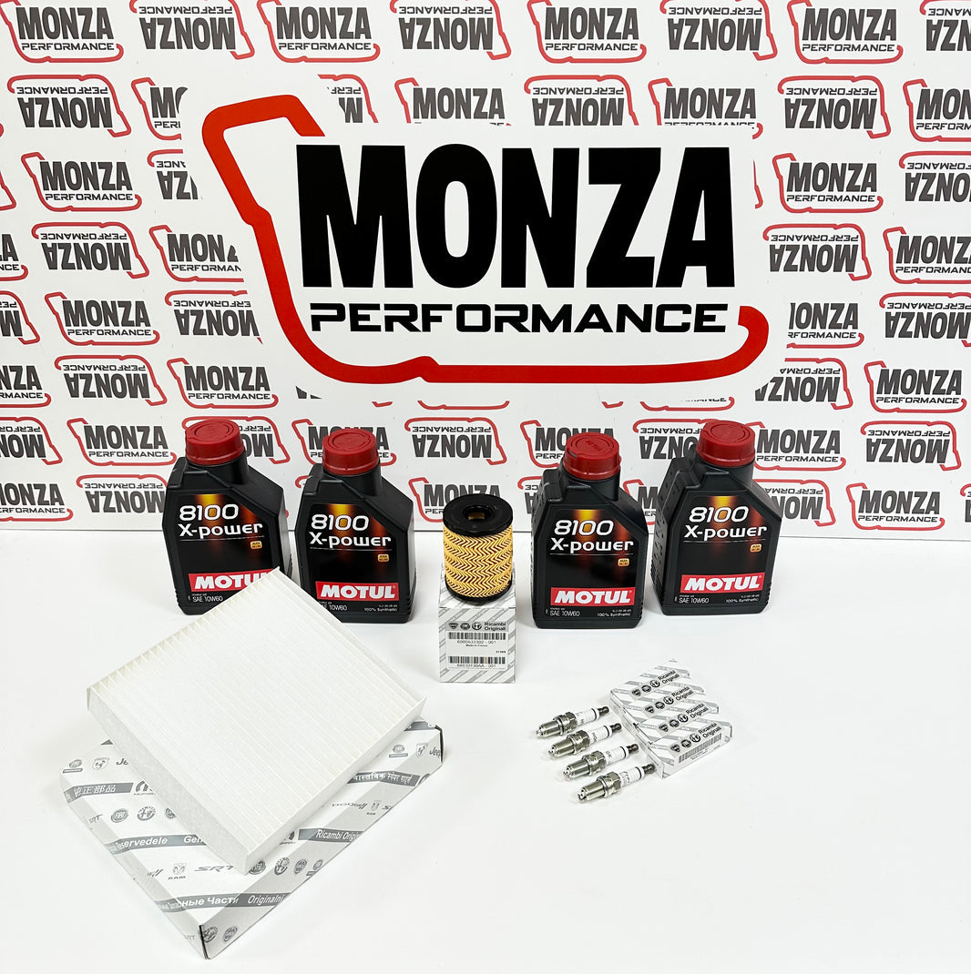 Complete Abarth Motul 10w60 engine oil service kit ideal for cars mod 1446 and td04
