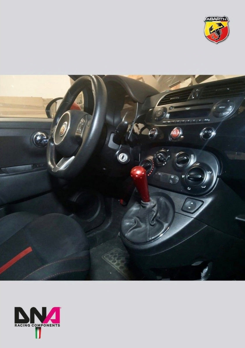 695 style knob kit in red anodized aluminum for original lever and DNA Racing stage 1 gear lever kit