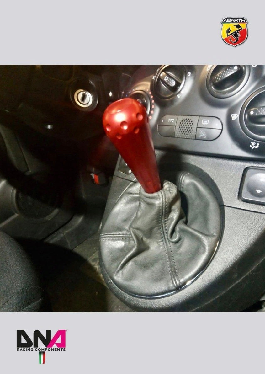695 style knob kit in red anodized aluminum for original lever and DNA Racing stage 1 gear lever kit