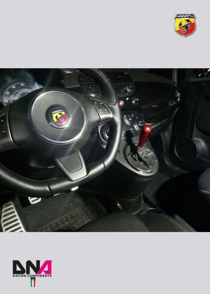 695 style knob kit in red anodized aluminum for original lever and DNA Racing stage 1 gear lever kit