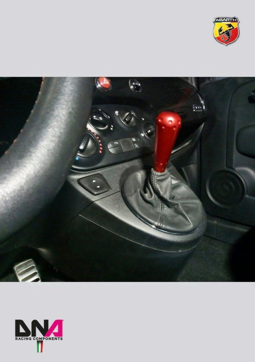695 style knob kit in red anodized aluminum for original lever and DNA Racing stage 1 gear lever kit