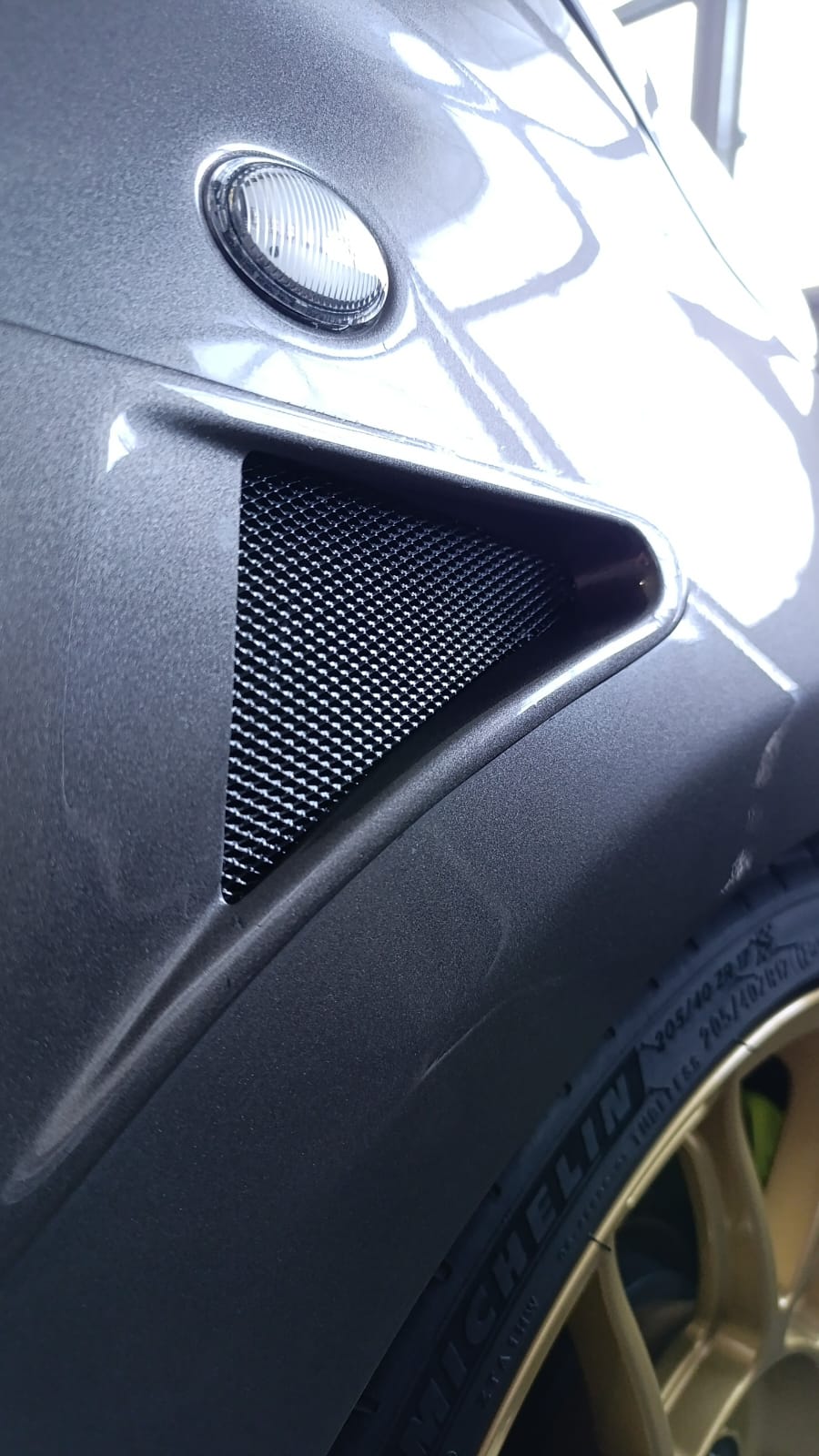 Air intake mudguards 500 abarth Fiberglass or Carbon