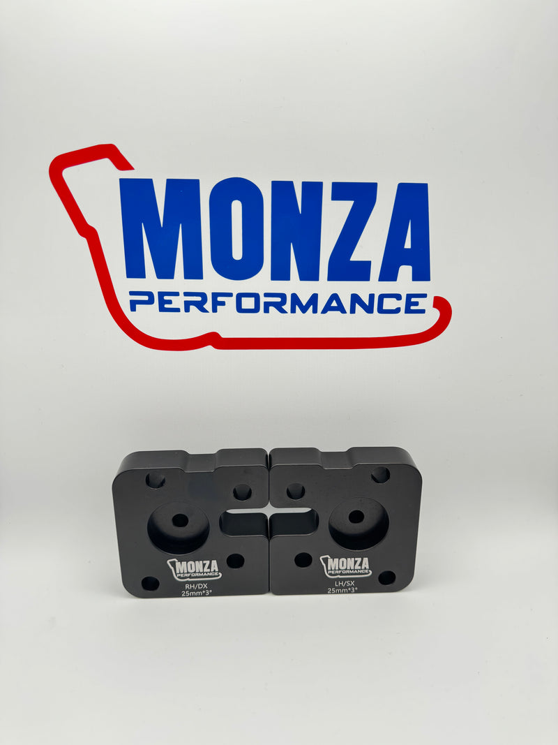 Camber plates with integrated spacer +1.5° or +3.00° 500/595 abarth