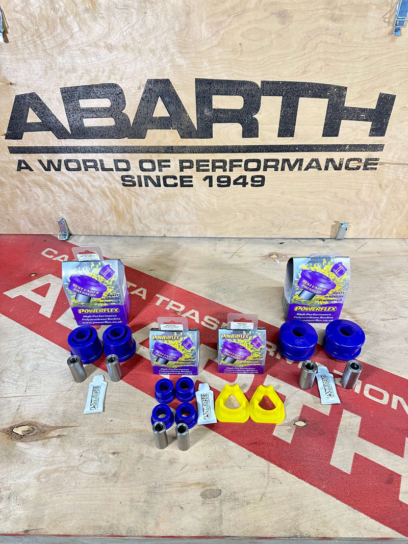 Powerflex Front Kit + Axle + Engine Reinforcement Original Abarth all versions