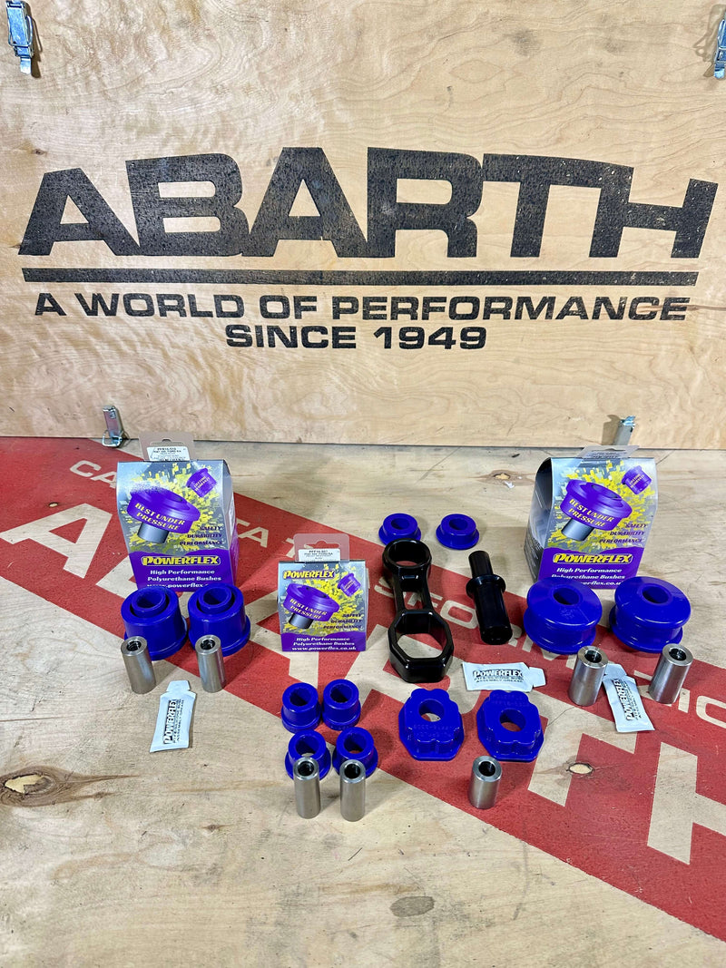 Powerflex Kit Front + Rear + Engine Mount Racing 500 Abarth