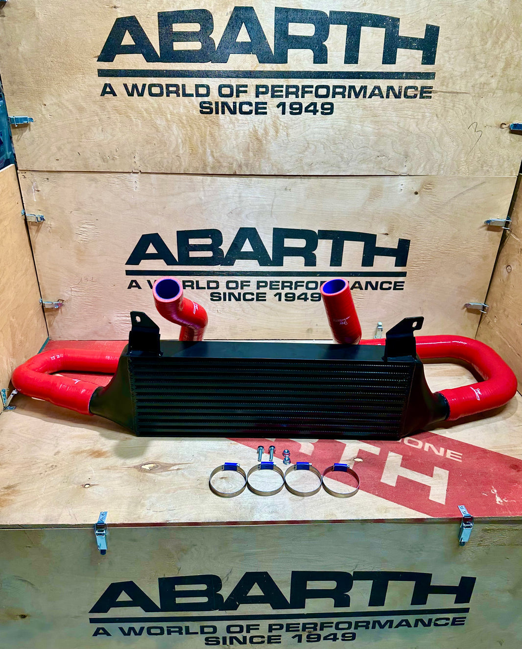 Ladeluftkühler-Kit 9 Liter Abarth 500/595/695 Bar & Platte