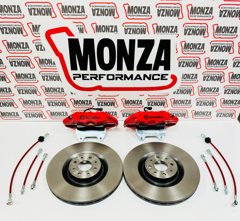 Braking system Discs 330mm Smooth-Drilled 500 ABARTH red calipers