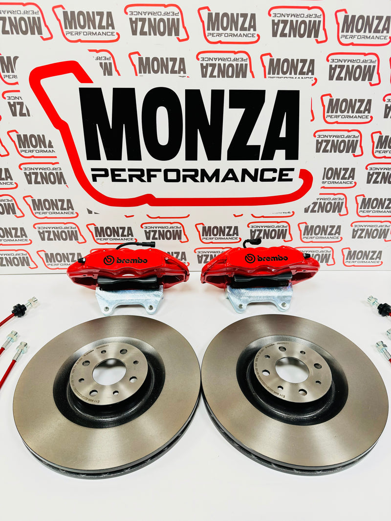 Braking system Discs 330mm Smooth-Drilled 500 ABARTH red calipers