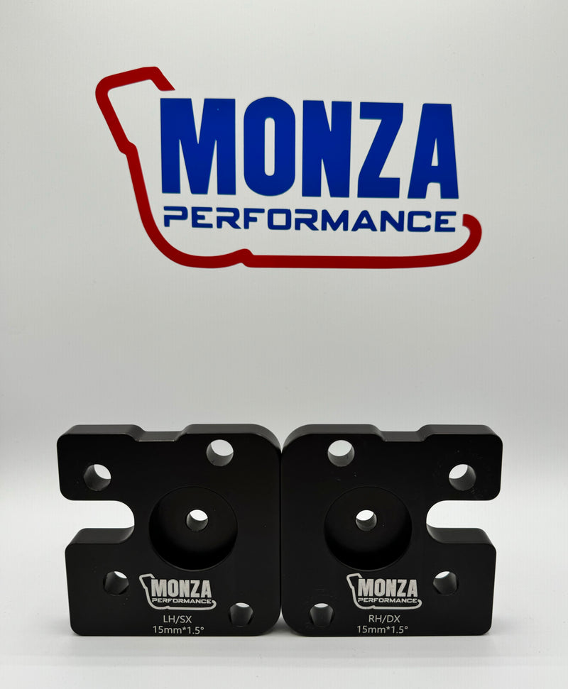 Camber plates with integrated spacer +1.5° or +3.00° 500/595 abarth
