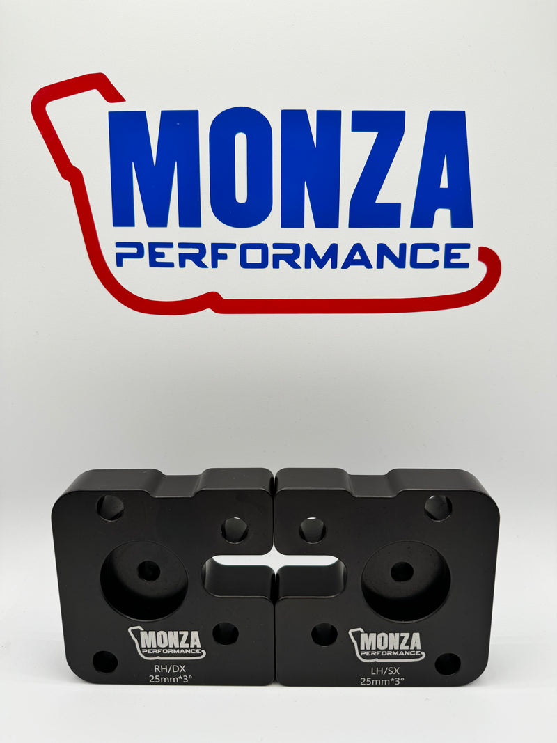Camber plates with integrated spacer +1.5° or +3.00° 500/595 abarth