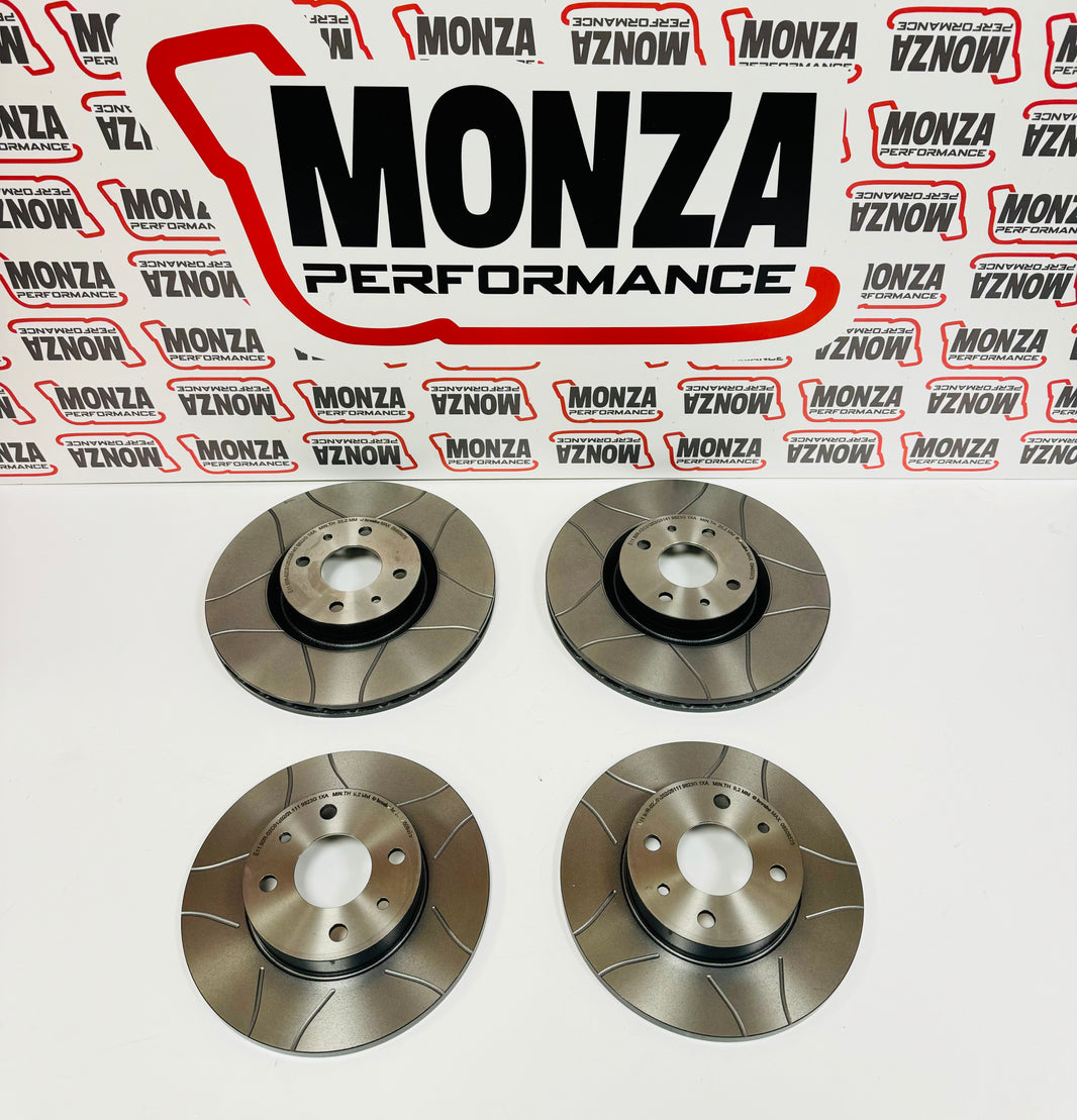 Slotted discs 500 Abarth 145cv/160 track/tourism 284mm