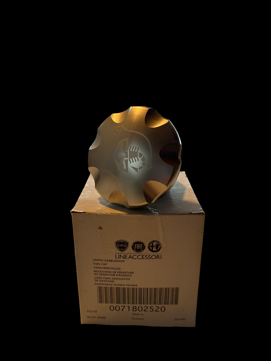 ORIGINAL FIAT Aluminium Tankdeckel für 500 Abarth - 595 - 695 - Fiat 500