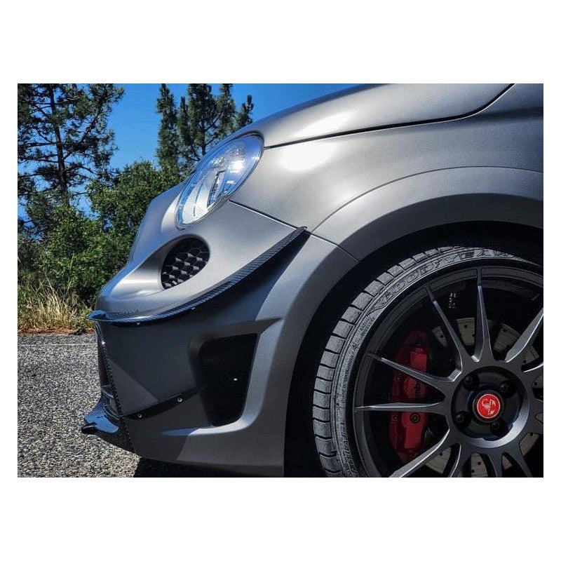 Side Canards 595 Abarth Large Size in Carbon or Fiberglass