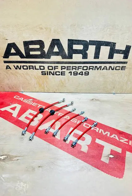 Punto Abarth Braided Brake Hoses Brembo 305 Braking System