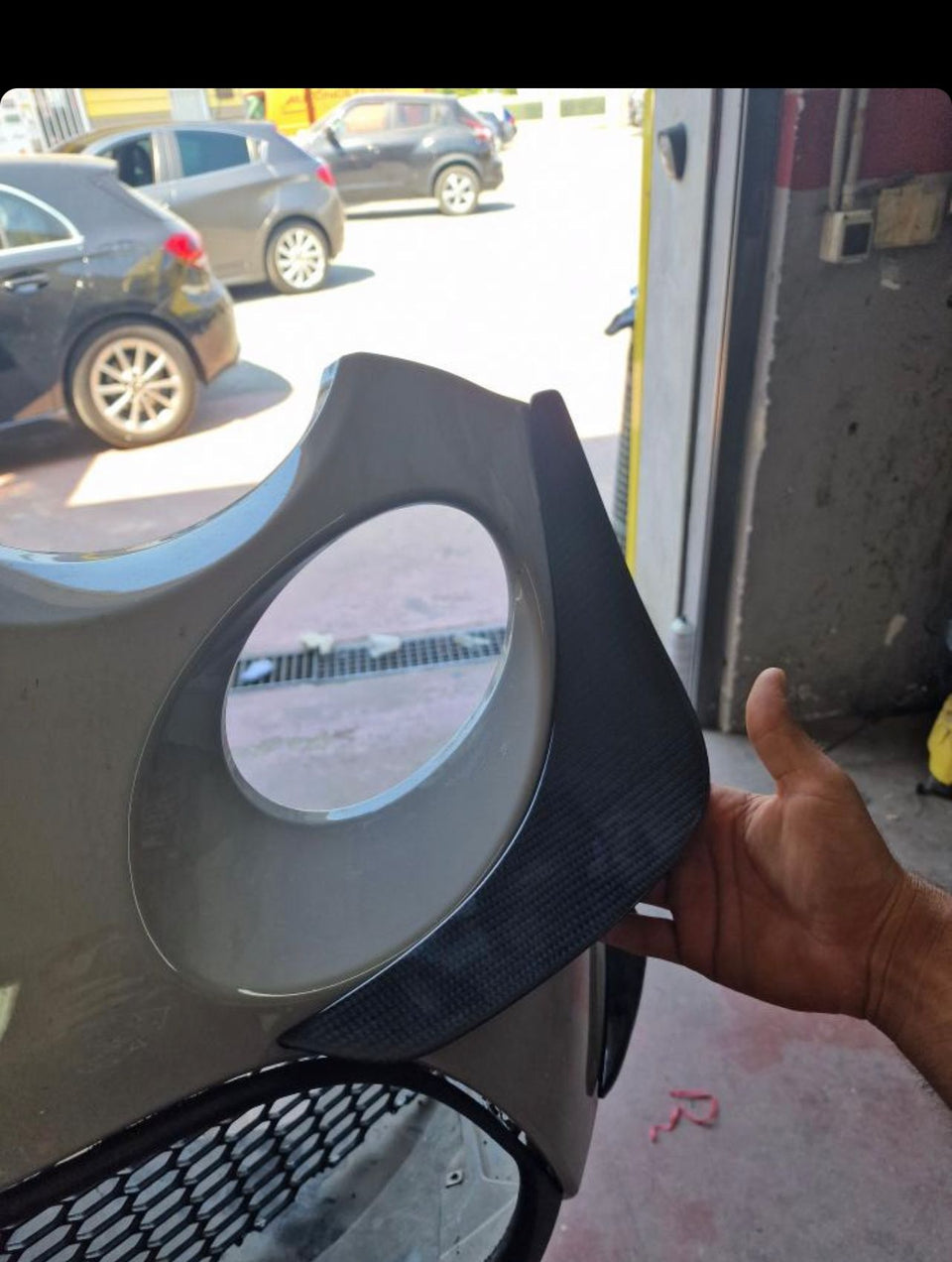 Side Canards 595 Abarth Large Size in Carbon or Fiberglass