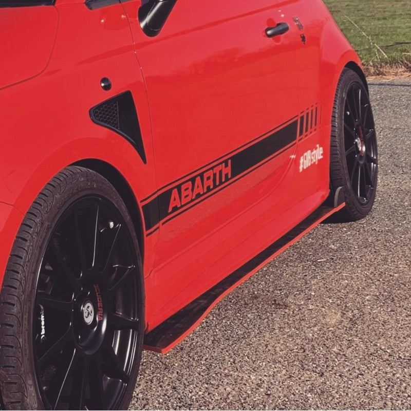 Air intake mudguards 500 abarth Fiberglass or Carbon