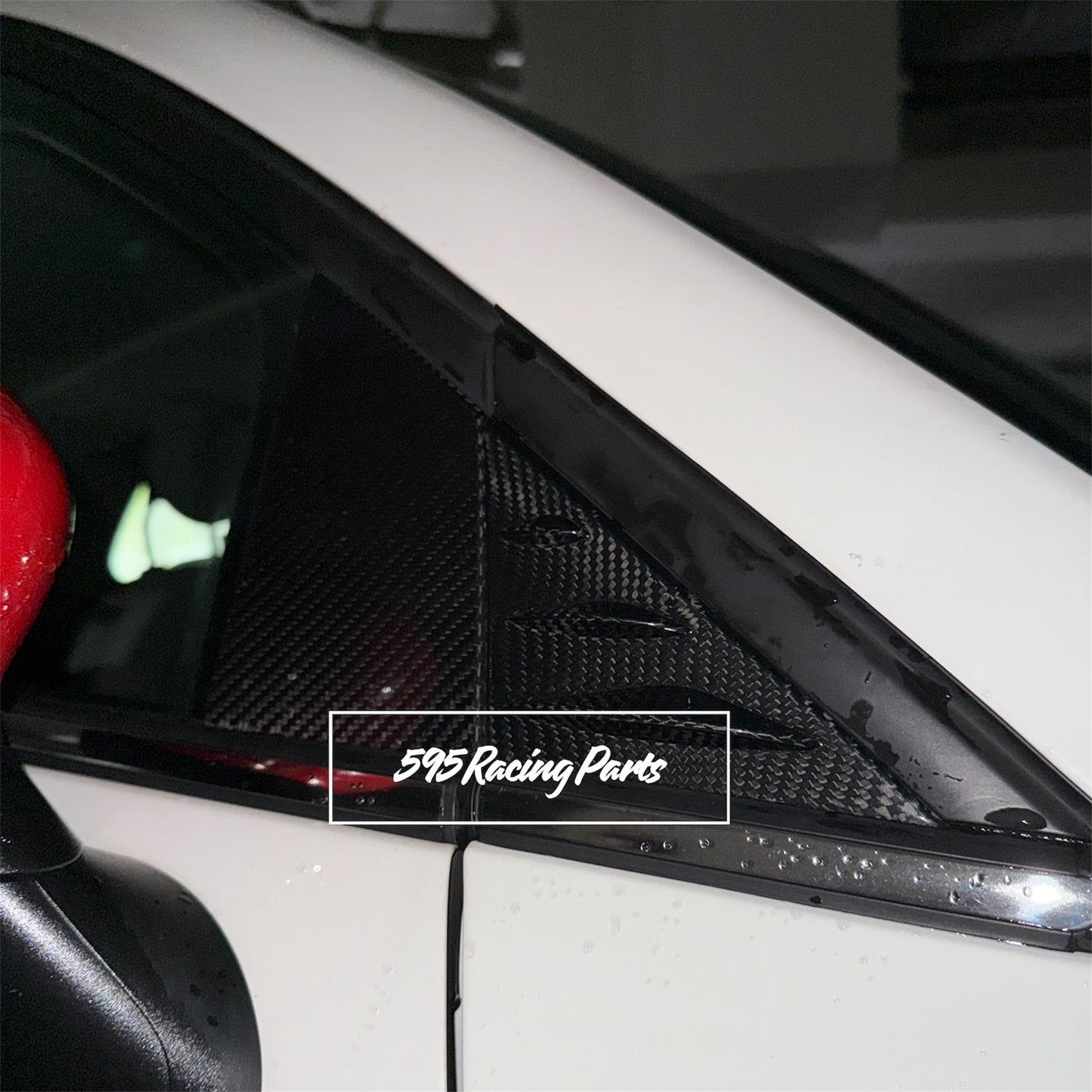 Kit Montanti Porta in VERO CARBONIO Fiat 500 Abarth - 595 - 695 - ESCLUSIVO