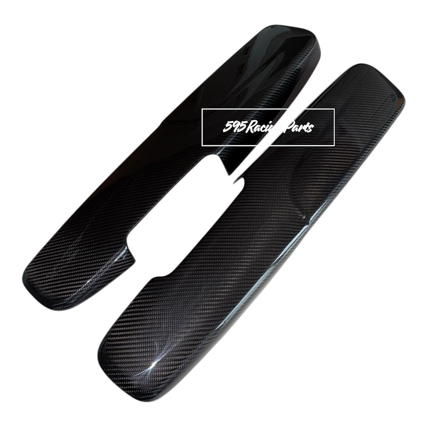 Coppia Cover interno portiera in VERO CARBONIO Fiat 500 Abarth - 595 - 695