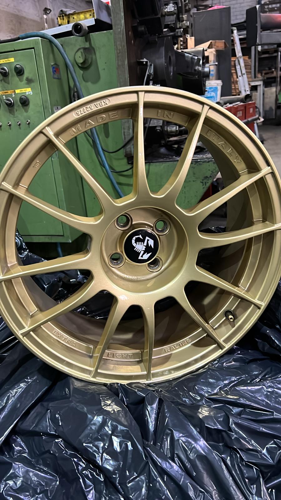 Cerchi in lega MAK XLR da 18 Oro ABARTH 500/595 USATI ottime condizioni SET 4 Cerchi