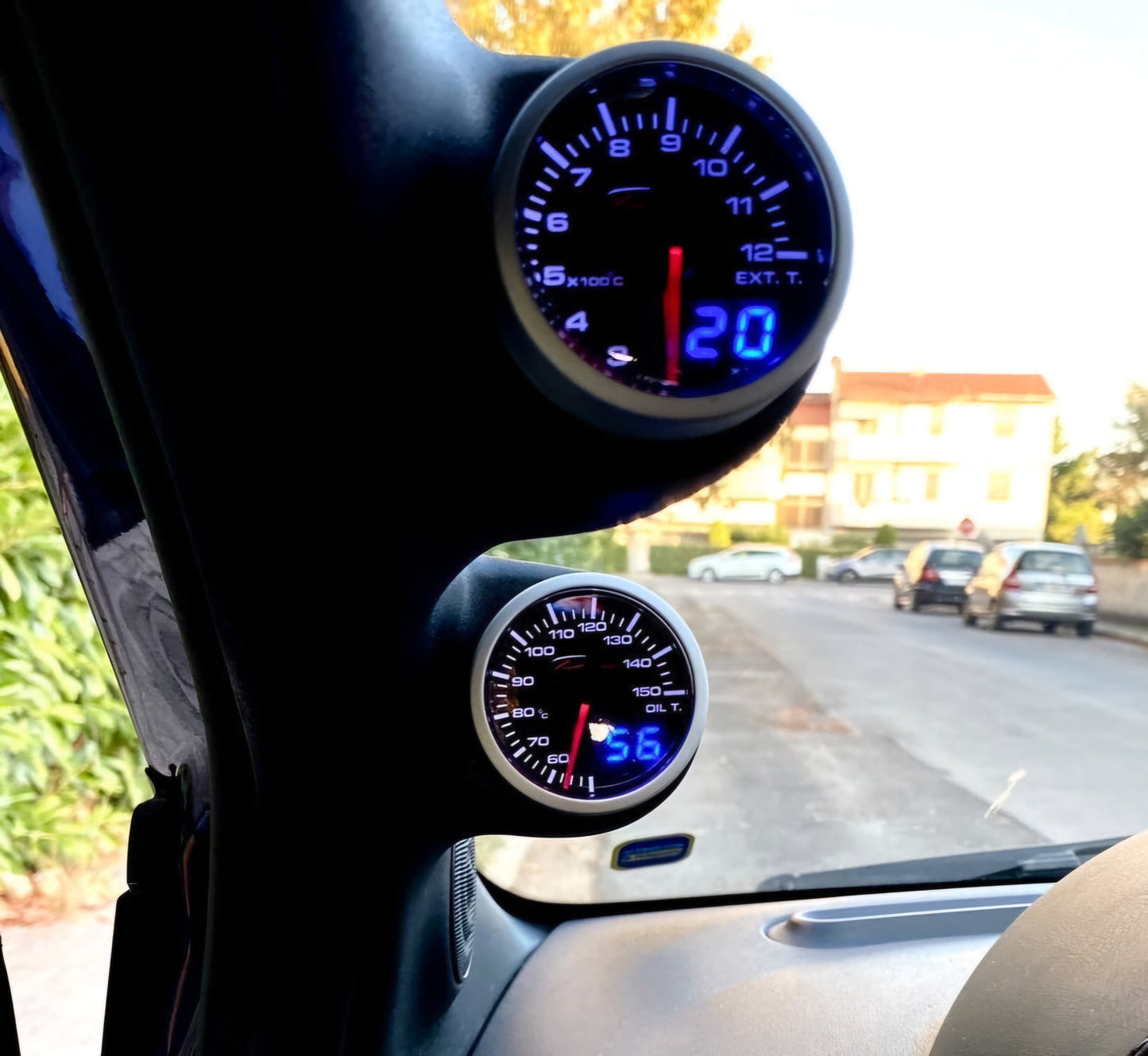Temp.-Druckanzeige 52mm Depo Racing Öl