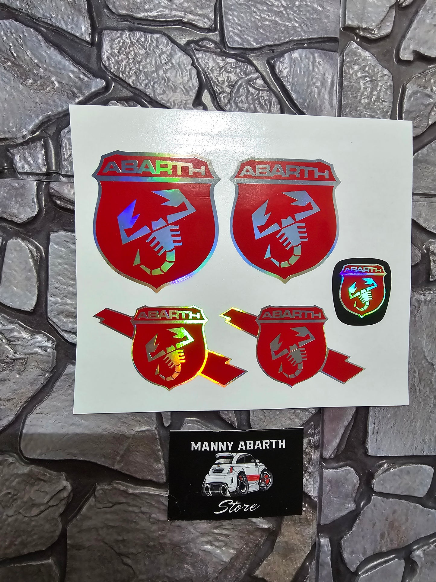 Holographic Logo Cover Kit 500/595 Abarth