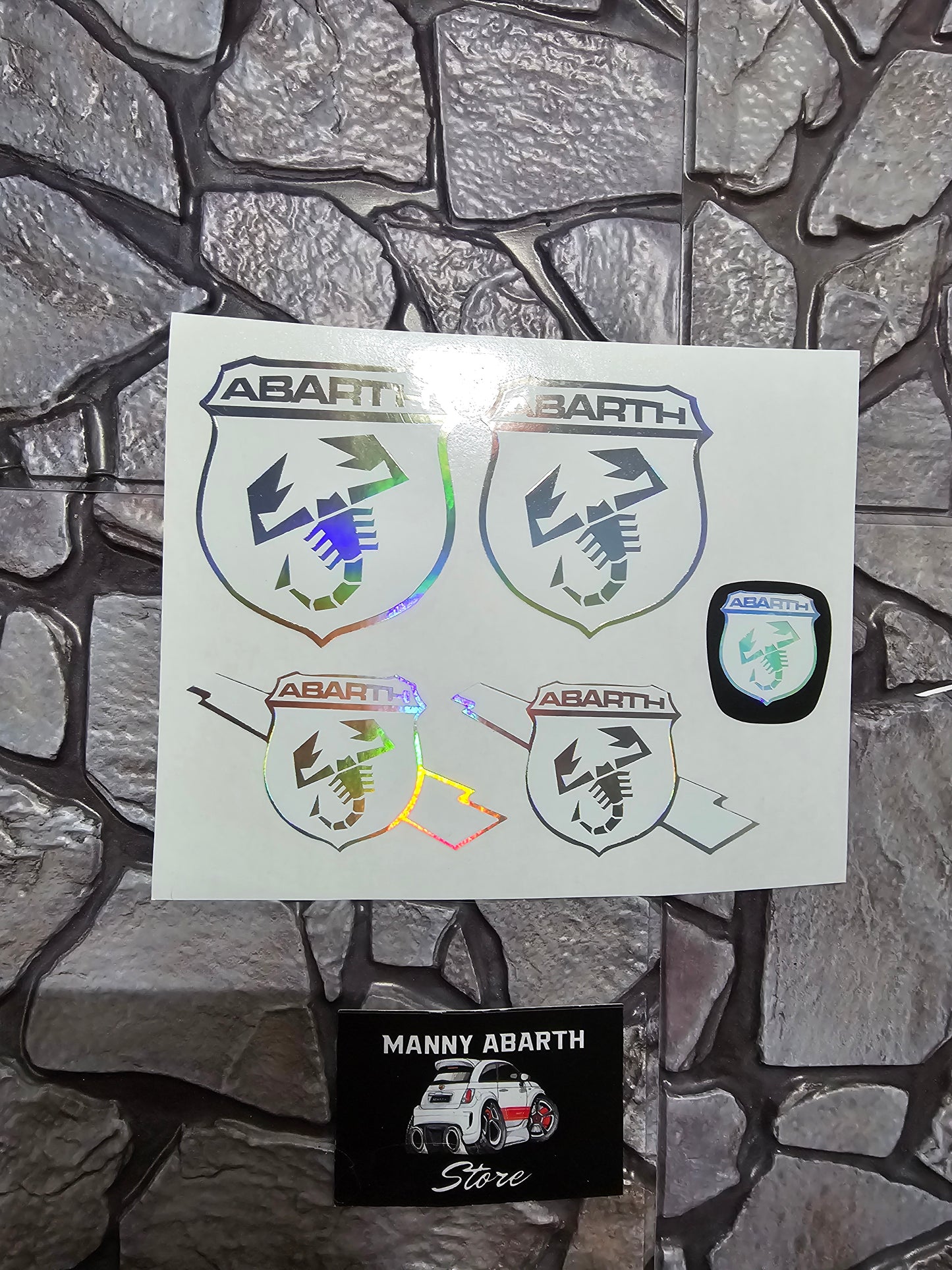 Holographic Logo Cover Kit 500/595 Abarth