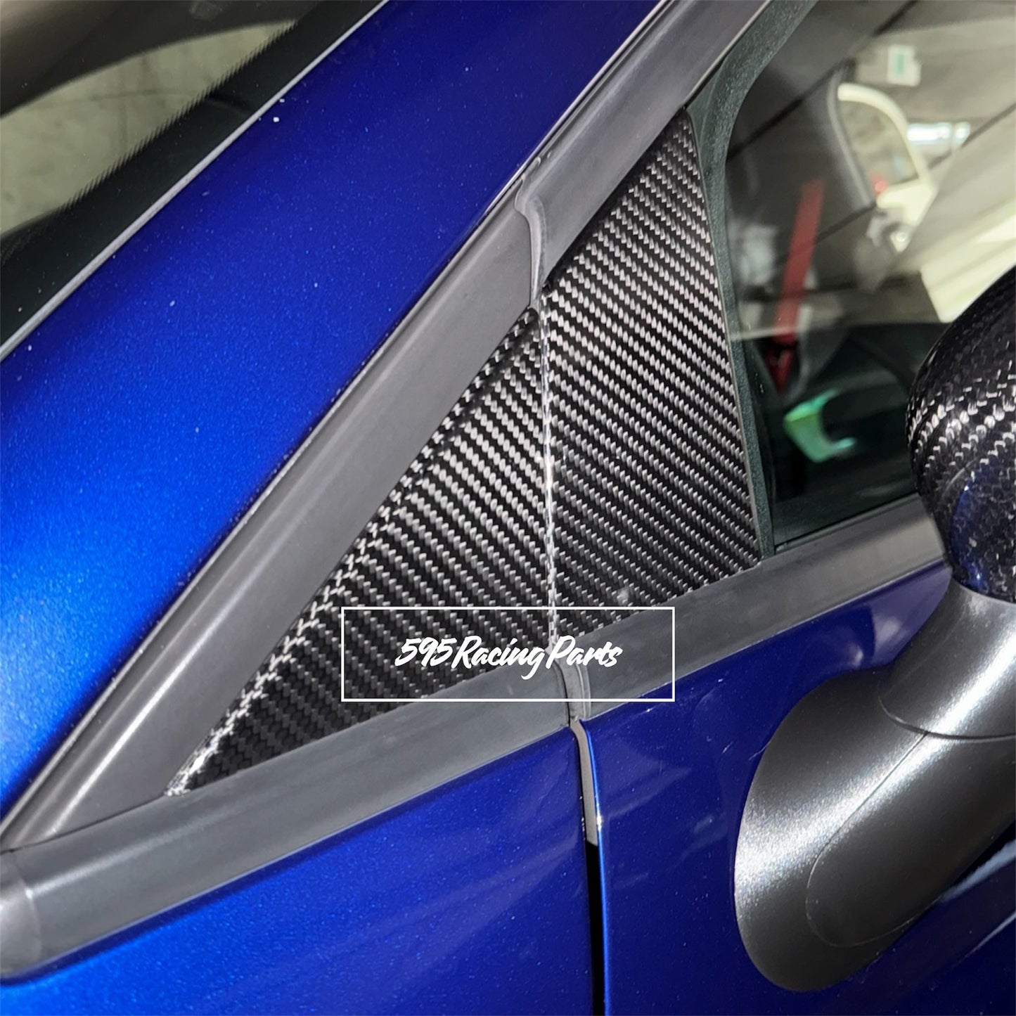 Kit Montanti Porta in VERO CARBONIO Fiat 500 Abarth - 595 - 695 - ESCLUSIVO
