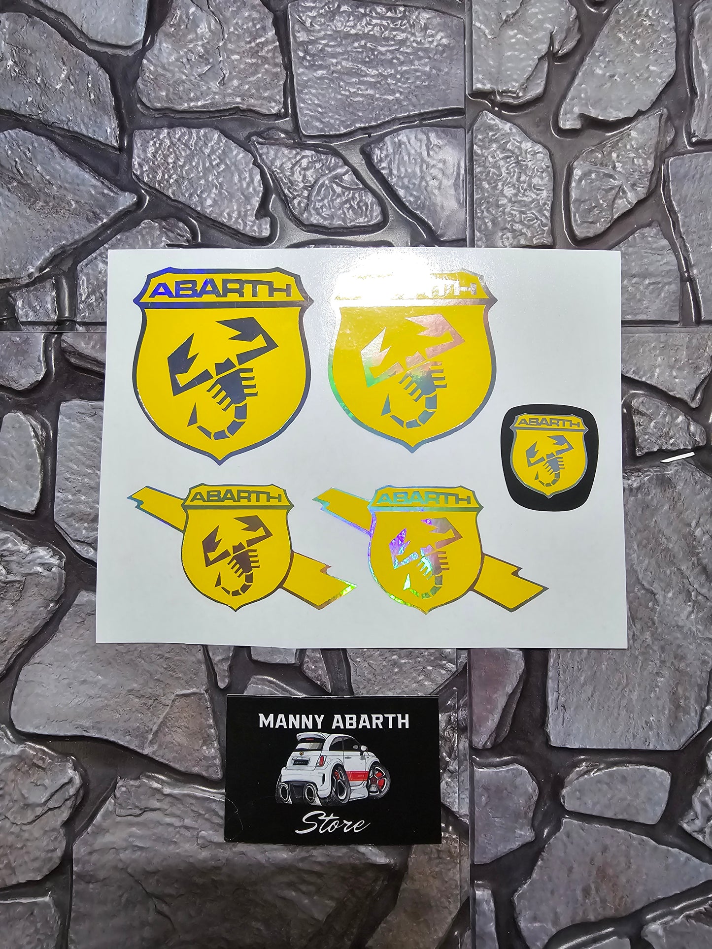 Holographic Logo Cover Kit 500/595 Abarth