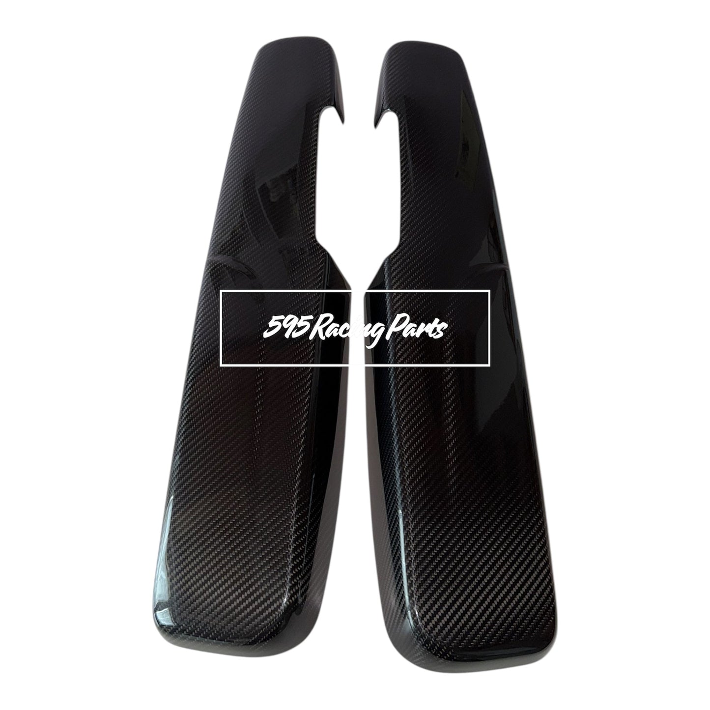 Coppia Cover interno portiera in VERO CARBONIO Fiat 500 Abarth - 595 - 695