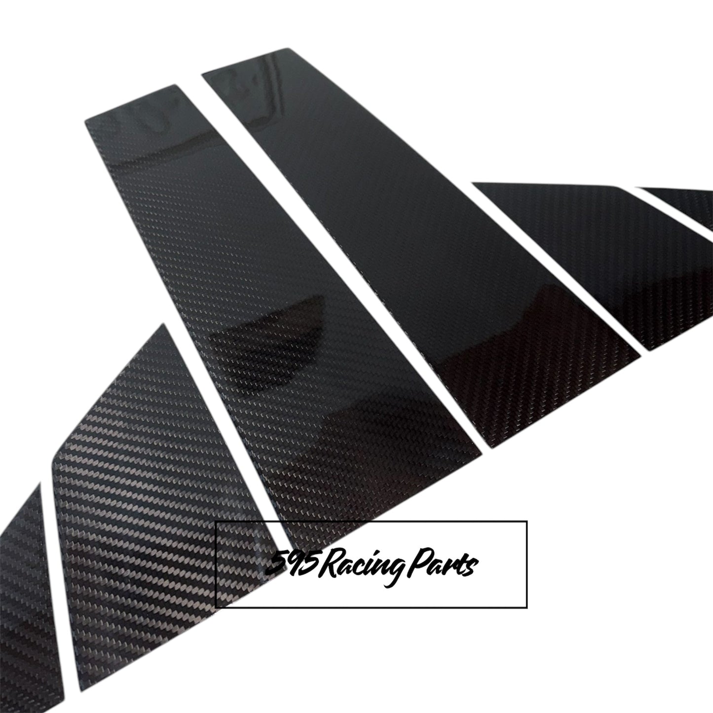 Kit Montanti Porta in VERO CARBONIO Fiat 500 Abarth - 595 - 695 - ESCLUSIVO