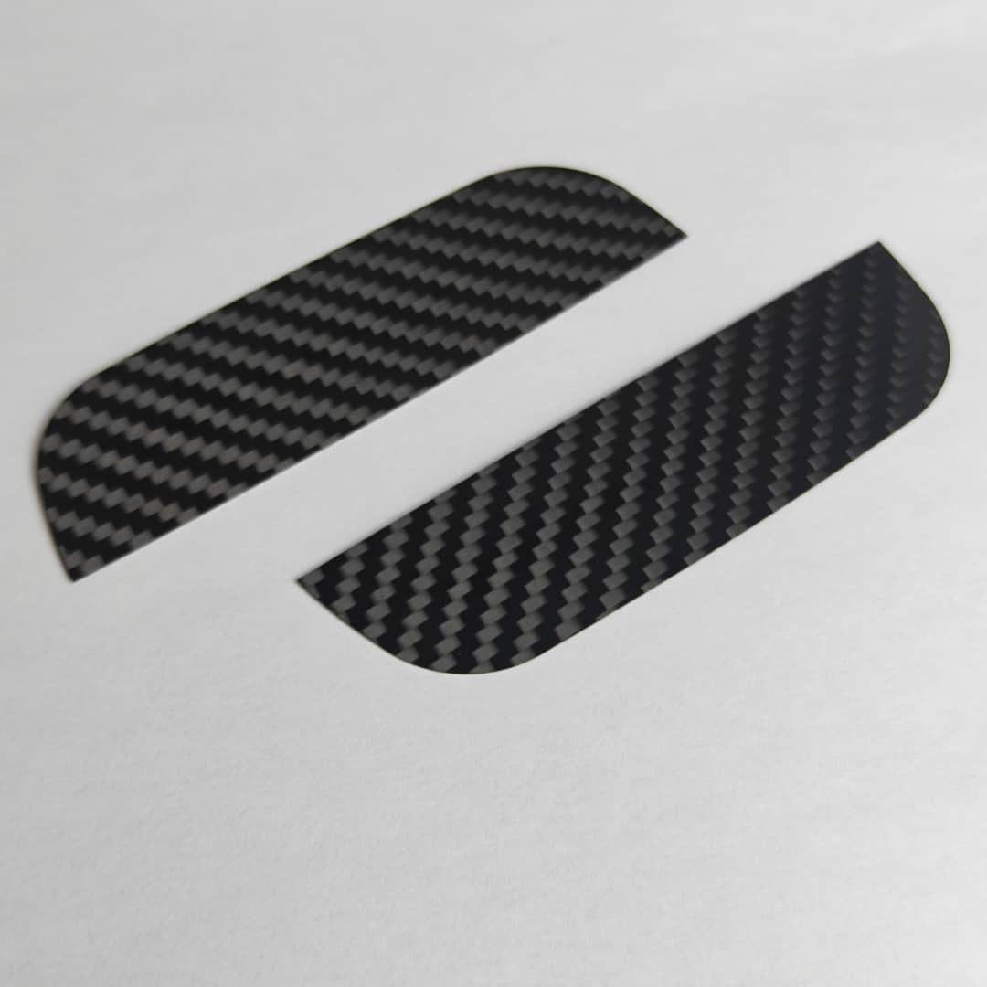 Cover interno maniglia in VERO CARBONIO per Fiat 500 Abarth - 595 - 695