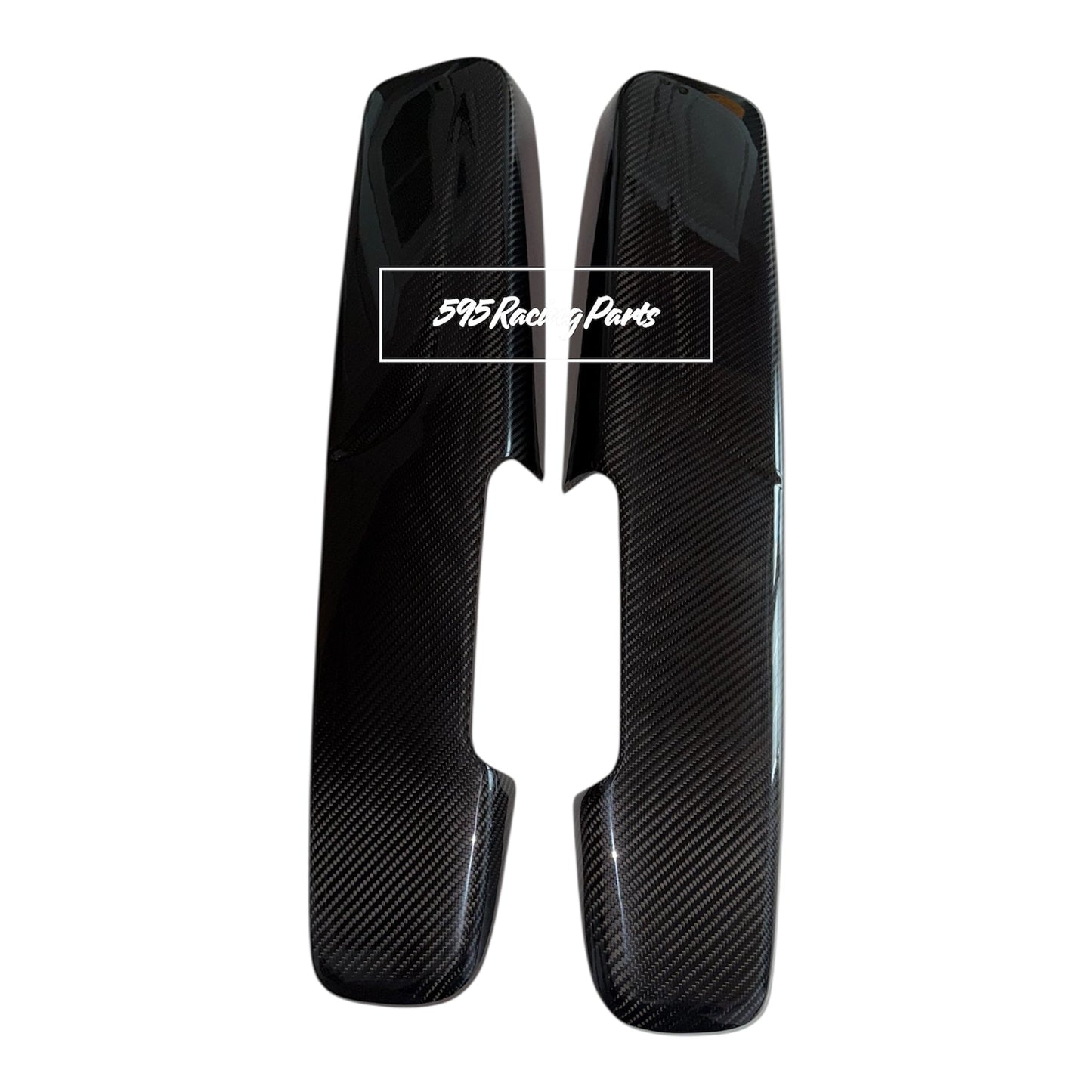 Coppia Cover interno portiera in VERO CARBONIO Fiat 500 Abarth - 595 - 695