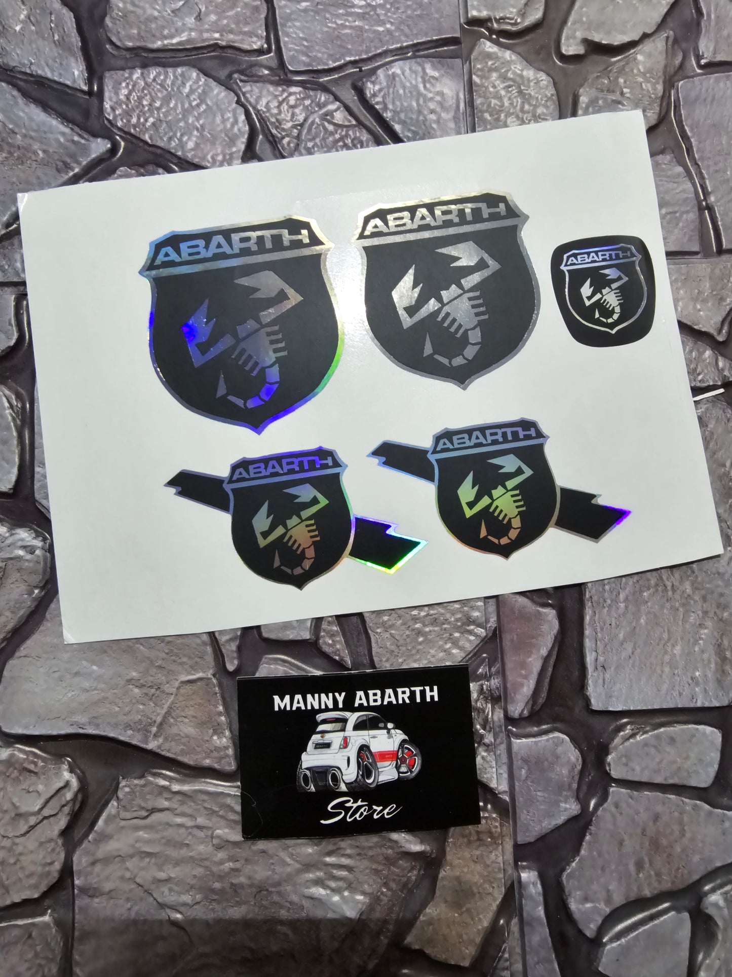 Holographic Logo Cover Kit 500/595 Abarth