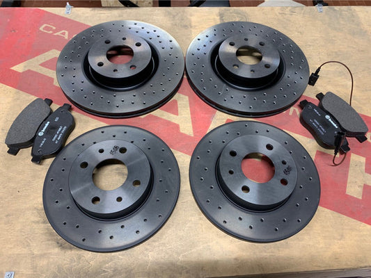284mm drilled brake disc kit abarth 135/145/160/165
