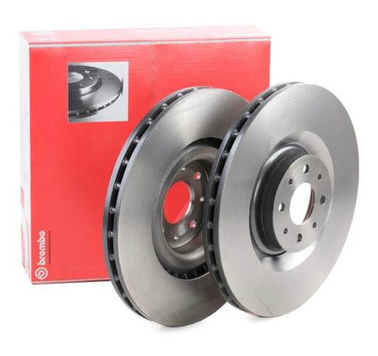 Set of 2 original Brembo discs for 330 mm system for Abarth 500 - 595 - 695